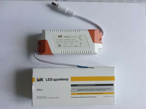 LED-драйвер MG-40-600-01 E, для LED светильников 36Вт, IEK в Орле фото 3