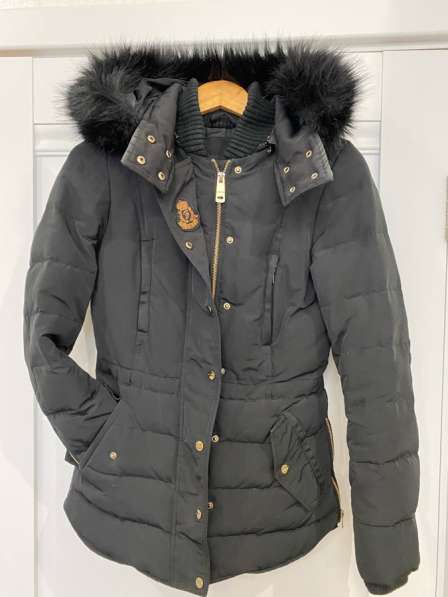 Женское пальто Zara чёрное xs в Реутове фото 5