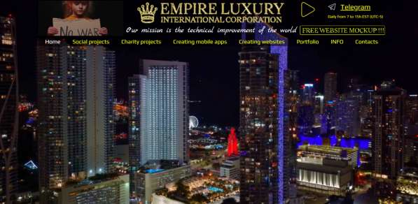VIP-сайты с роскошным дизайном от EMPIRE LUXURY INTERNATION в фото 9