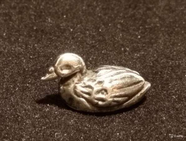 Антикварная серебряная миниатюра- уточка в Магнитогорске фото 4