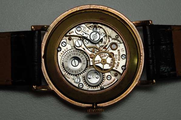 Мужские винтажные золотые 14k часы Rolex Chronometr в Москве фото 5