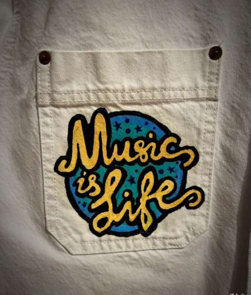 Авторская джинсовая рубашка в Москве фото 3