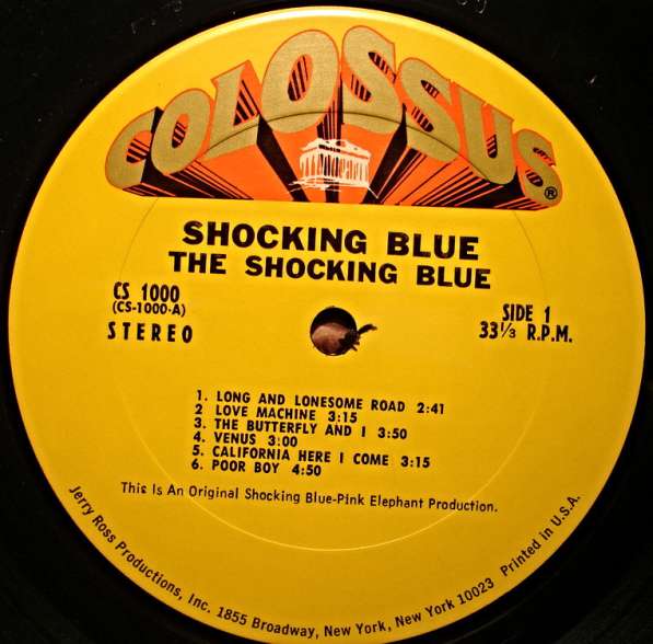 Пластинка Shocking Blue ‎– The Shocking Blue в Санкт-Петербурге