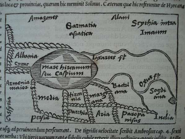 Карта Область Каспийского моря 1538 в Октябрьском