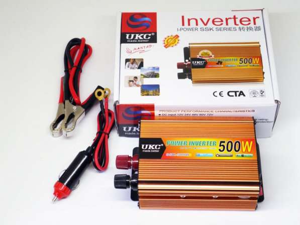 Инвертор UKC 500W 24V Преобразователь тока AC/DC Gold