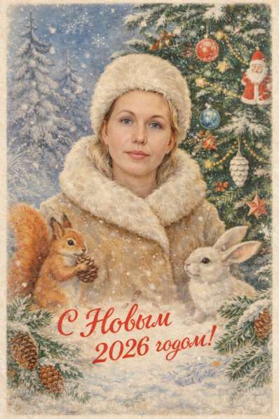 Рождественская открытка