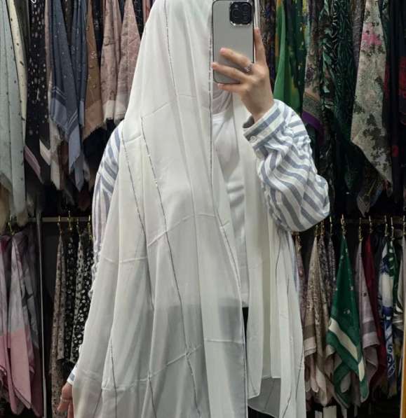 Шарф дубайский со стразами