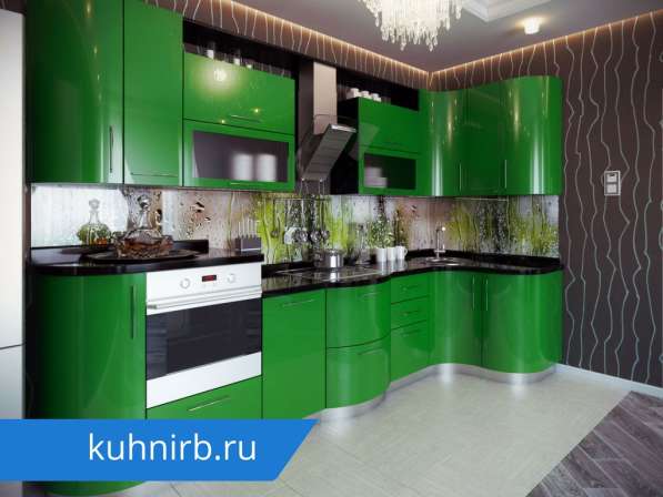 Кухня с фасадами из эмали в Подольске фото 9