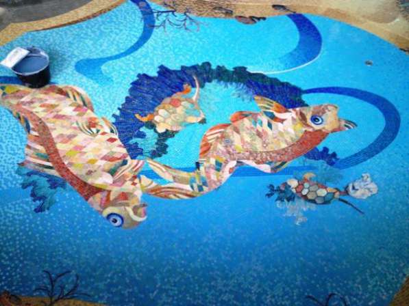 Мозаика для облицовки бассейнов, художественные и матричные мозаичные панно. в Москве фото 30
