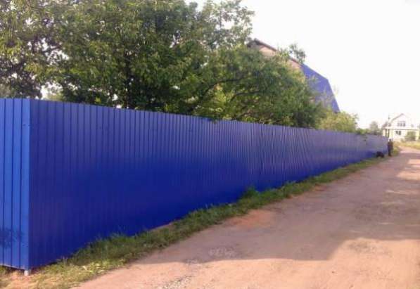 Забор из профнастила под ключ в Москве фото 7