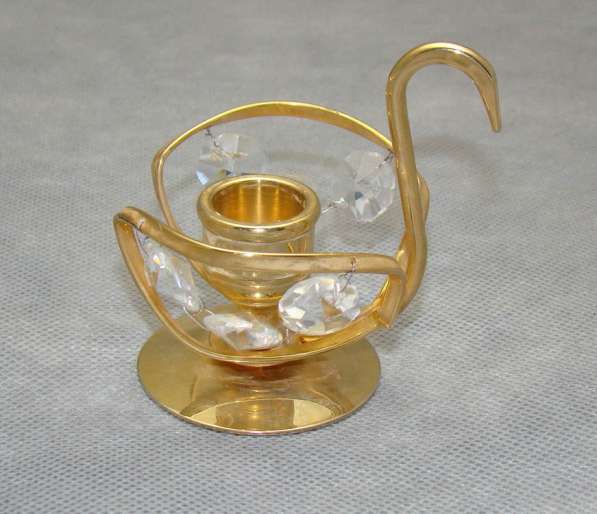 Подсвечник маленький Лебедь (P148)