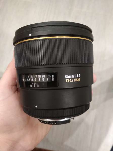Объектив Sigma 85 mm 1:1.4 на Nikon в Сочи