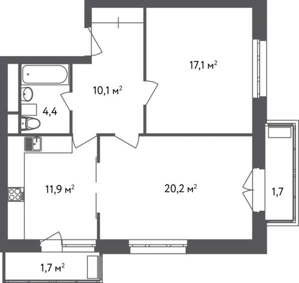 1-2-3к квартиры в Москве и МО (новостройки) в Москве фото 3