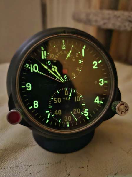 Часы авиационные АЧС-1, механический хронометр