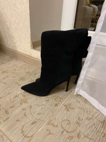 Замшевые сапоги ботфорты в Энгельсе фото 3