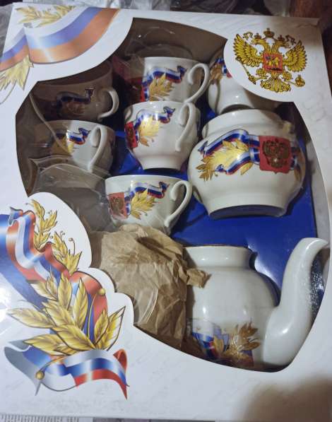 Сервиз чайный на 6 персон с гербом России в Москве