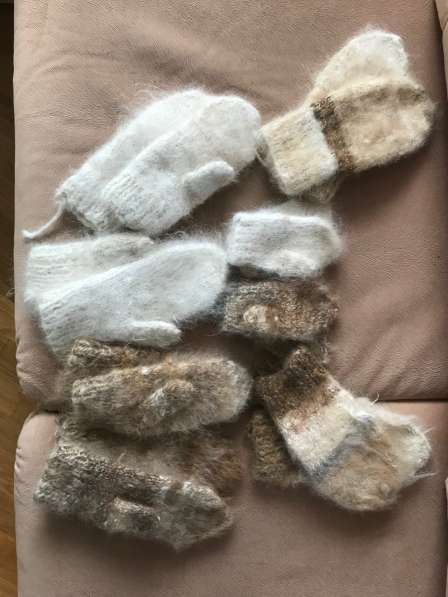 Вяжу и продаю носки,тапочки-следки,рукавички из шерсти собак