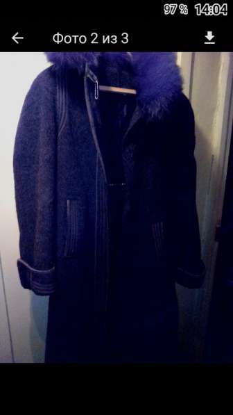 Пальто зимнее с мехом в Дубне