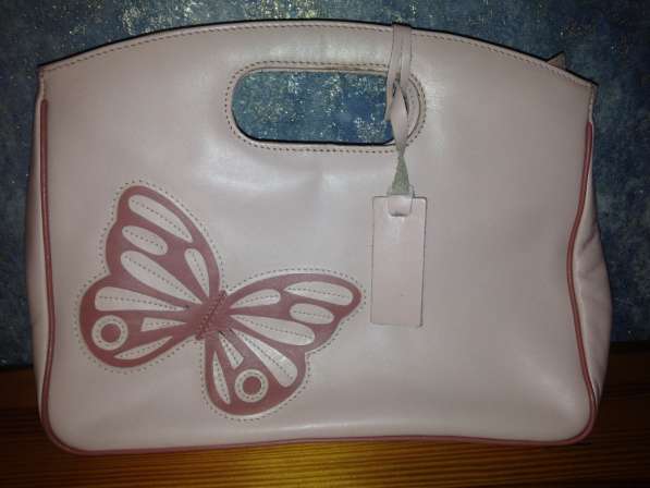 Пудровая сумка azure из натуральной кожи