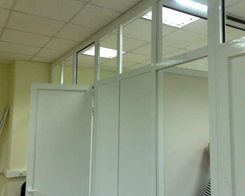 Стеклянные перегородки офисные, мобильная перегородка в Екатеринбурге фото 4