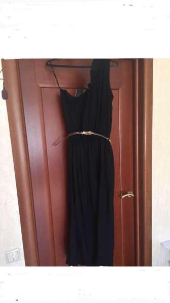 Сарафан новый чёрный длинный М 46 48 L вискоза нейлон платье