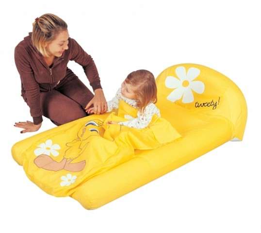 Надувная кровать со спальным мешком-одеялом Твити детская