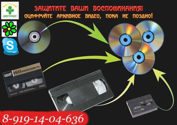 Оцифровка видео-аудиокассет, фотоплёнок, слайдов в Стерлитамаке фото 5