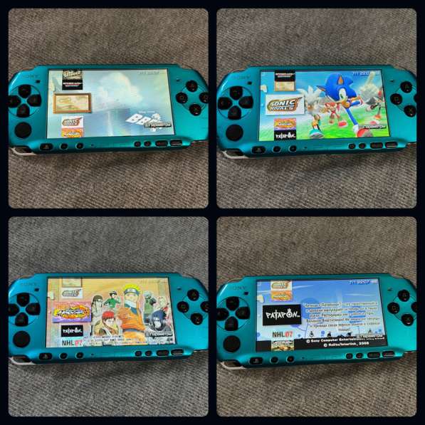 Sony PSP 3008 прошитая + 40 игр бирюзовая в Екатеринбурге фото 5