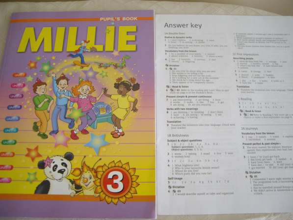 Милли ,учебник англ. языка+ ответы,3 класс,б/у
