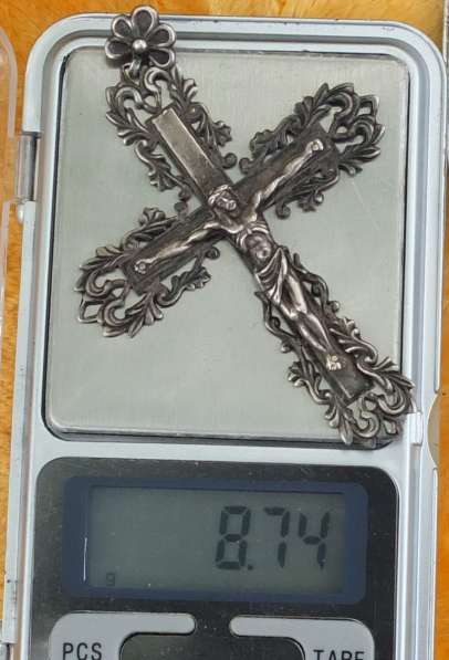 Серебряный крест распятие, серебро 875 проба в Ставрополе фото 8