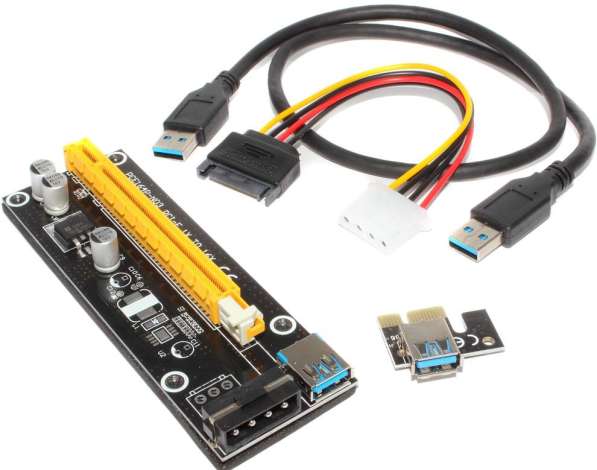 Risercard pci-e 2x x8 left