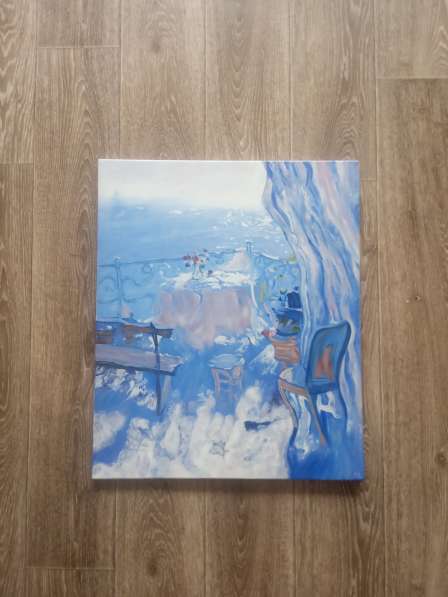 Картина "Терасса", 50х60см, холст, масло в фото 3