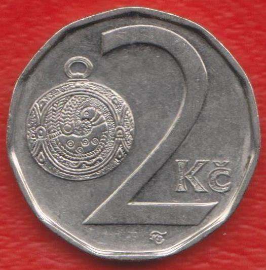 Чехия 2 кроны 1998 г.
