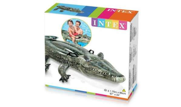 Игрушка для плавания "Аллигатор", 170х86 см, от 3 лет INTEX