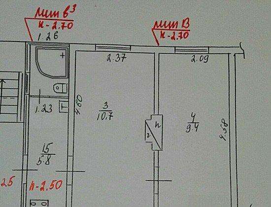 Продам двухкомнатную квартиру в Краснодар.Жилая площадь 27 кв.м.Этаж 2.Дом кирпичный.