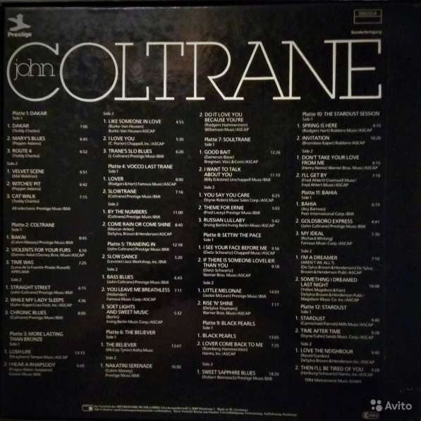 J. Coltrane "The Leader Sessions 1957-1958" в Омске фото 3