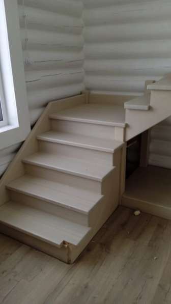 Деревянные лестницы в Волоколамске фото 17