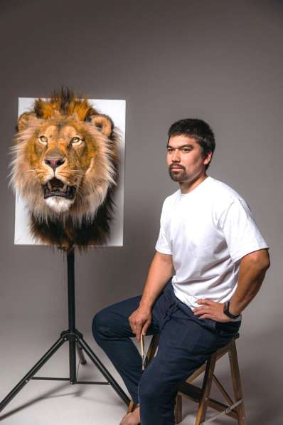 Берберийский черногривый лев (муляж) в Москве фото 5