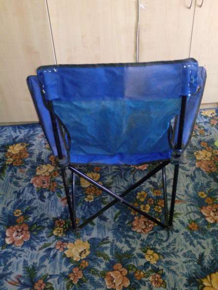 Синий раскладной стул в Калининграде фото 4