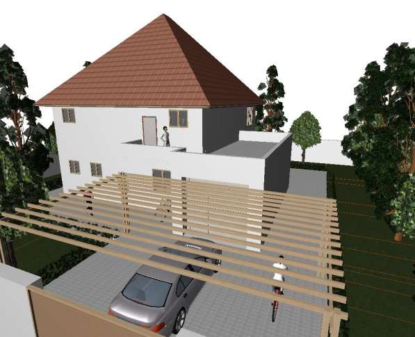 Под земельный участок 3D модель дома, мини отеля и т. д