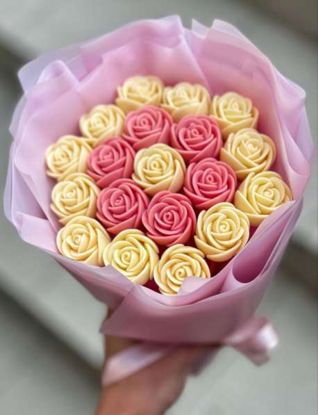 Розы из белгиского шоколада, цветы, букеты