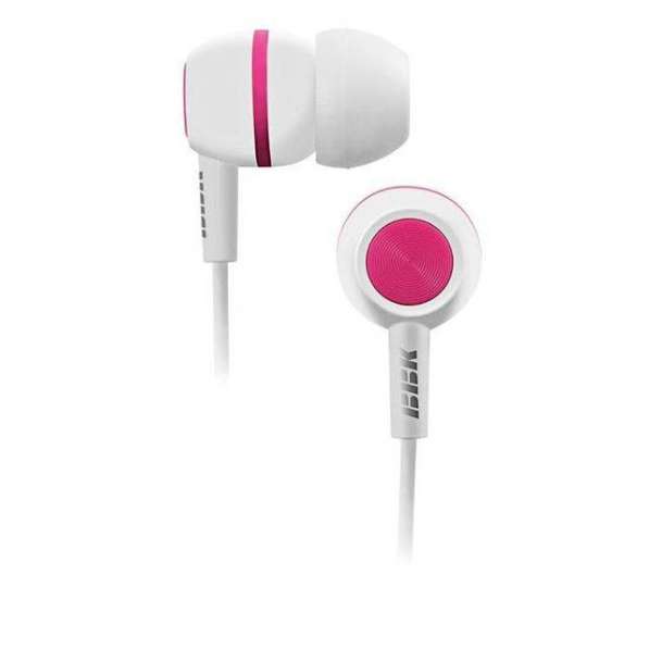 Наушники проводные BBK EP-1230S White/Pink