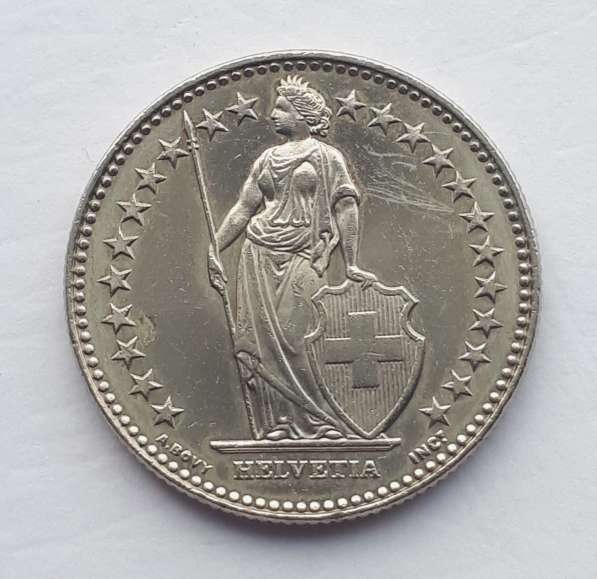 Монета- Швейцария, 2 франка, 2014 год в Кемерове