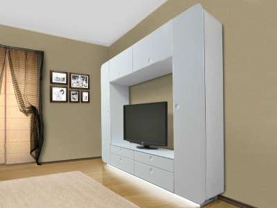 Стенка "Неон" White Style Барнаул ЕвроМебель.
