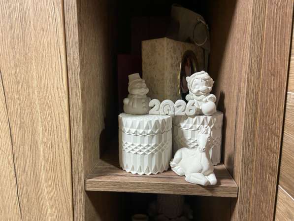 Новогодние поделки из гипса