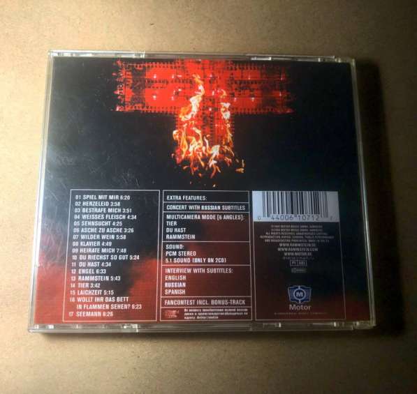 CD Диск Rammstein «Live aus Berlin» в Екатеринбурге фото 5