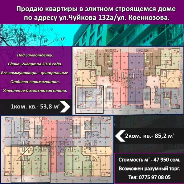 Продаю квартиры в строящемся доме!! в фото 4