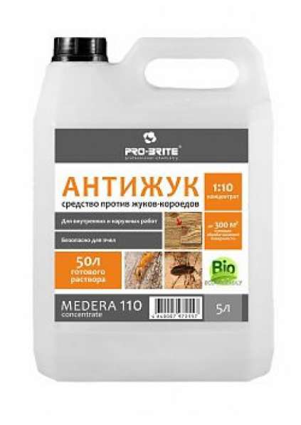 Антижук, инсектицид для древесины Medera 110 Anti-bug Concen
