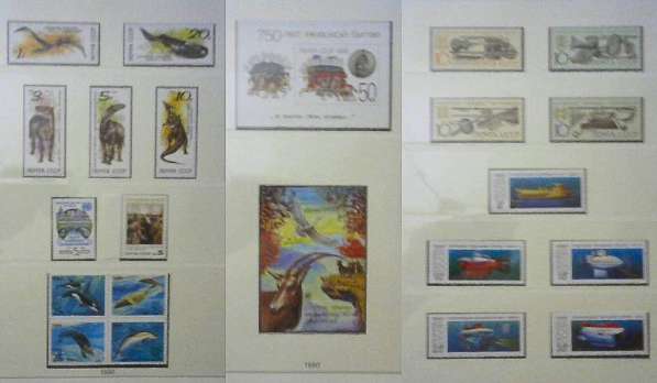 Почтовые марки СССР годовой комплект – 1990 листы Lindner в фото 3