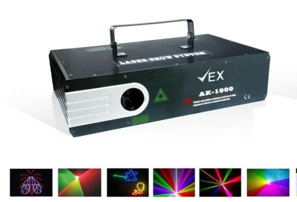Лазер анимационный. 1W RGB